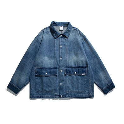 Spring Loose Jacket Fade Color Casual Denim Jacket Youth