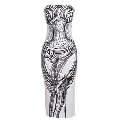 2023 Spring European and Americanwomen s clothing 3d printed material sleeveless custom apparel