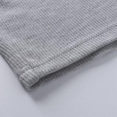 OEM Autumn  New Slim Solid Sympotic cotton v-neck Long -sleeved Top