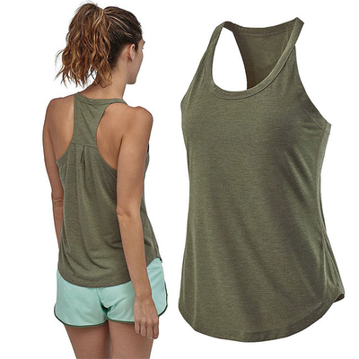 Sleeveless Quick Dry Womens Racerback Crop Top Fitness Gym Yoga Tank Top